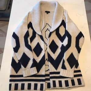Jcrew Fair Isle Wool Cardigan